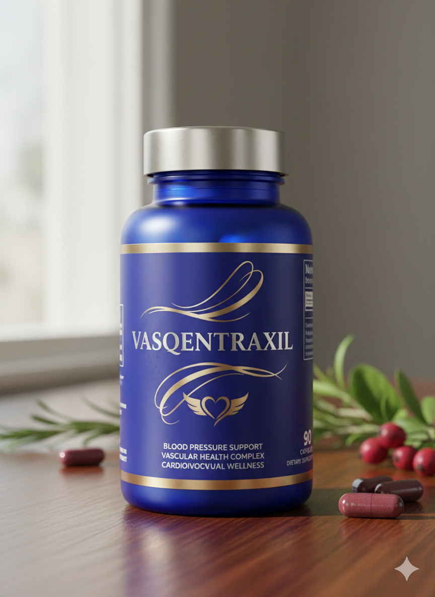 Vasqentraxil dietary supplement bottle